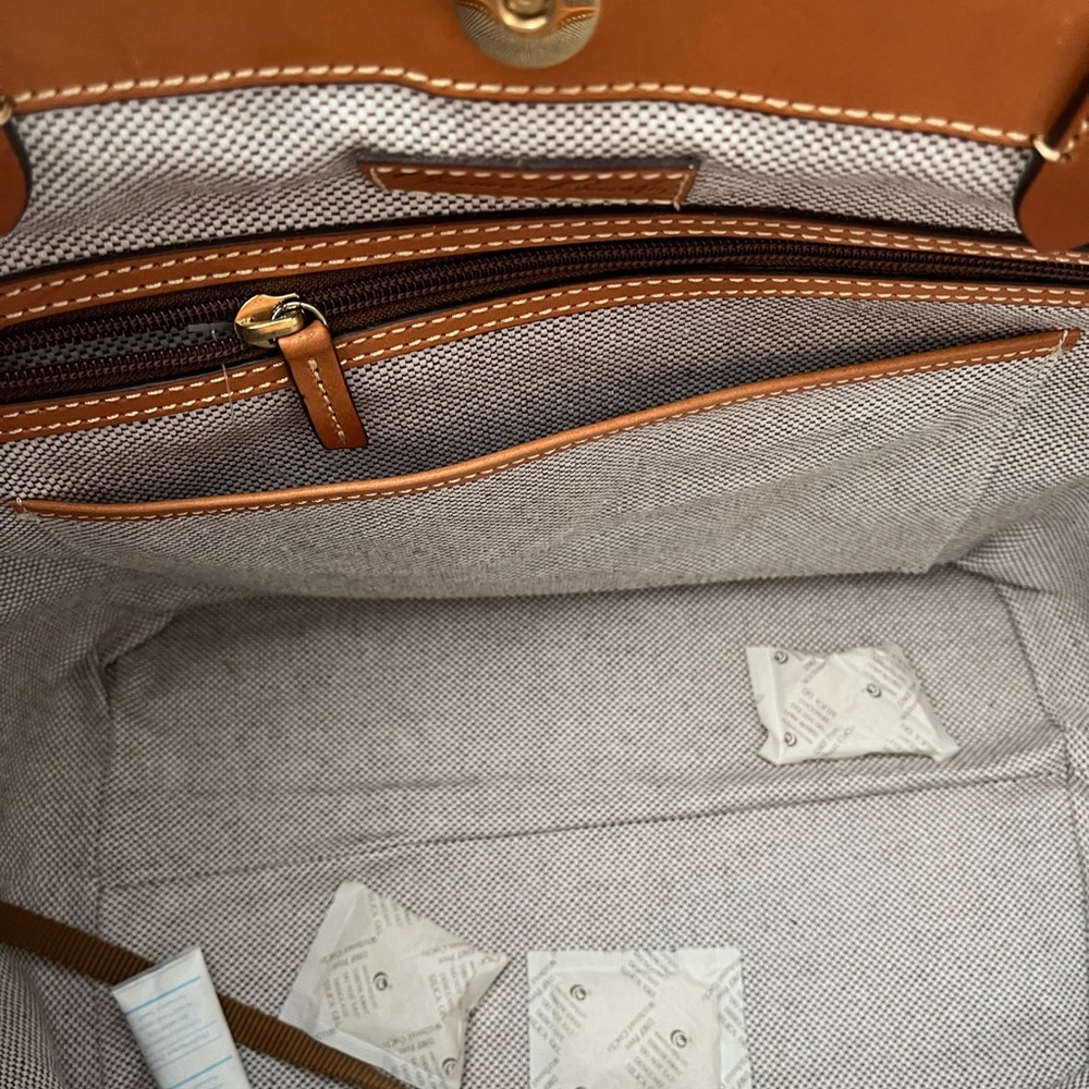 Dooney & Bourke Leather Flynn Tote - Picture 7 of 11